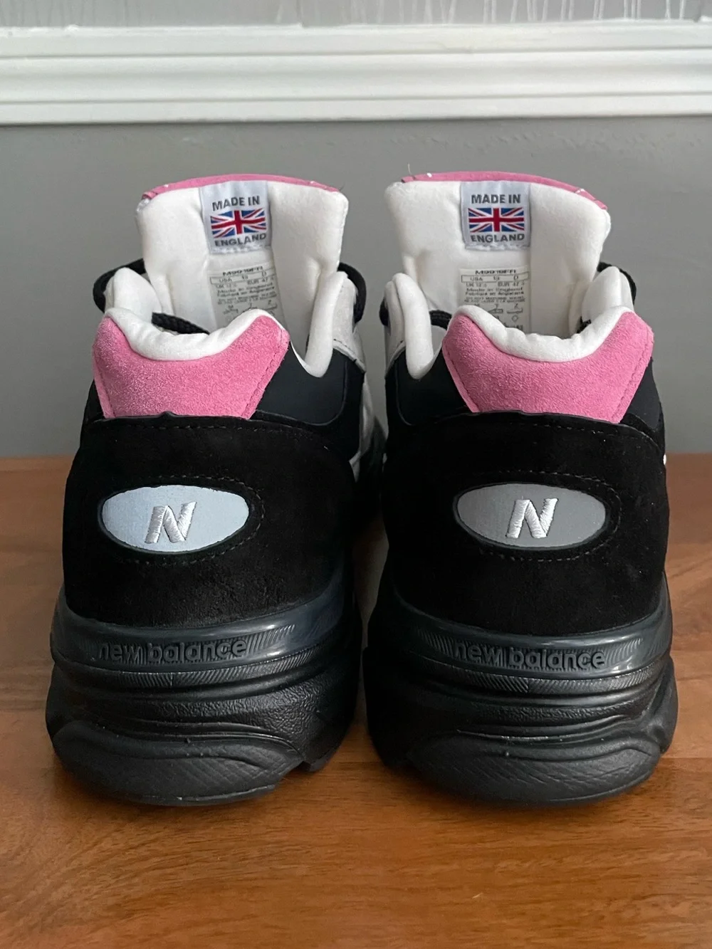 New Balance 991.9 Made in England M9919FR Gray Pink Black Men’s Size 13 New Rare